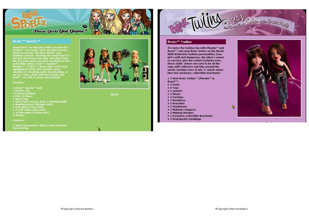 Bratz Catalogues